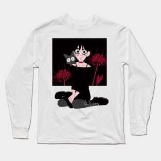 Gothic Anime Girl Long Sleeve T-Shirt